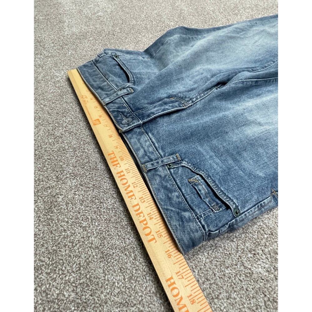 Y2K Indie Sleaze 2000s Converse One Star Low Rise Flare Jeans Size 6 Faded Blue - Picture 7 of 12